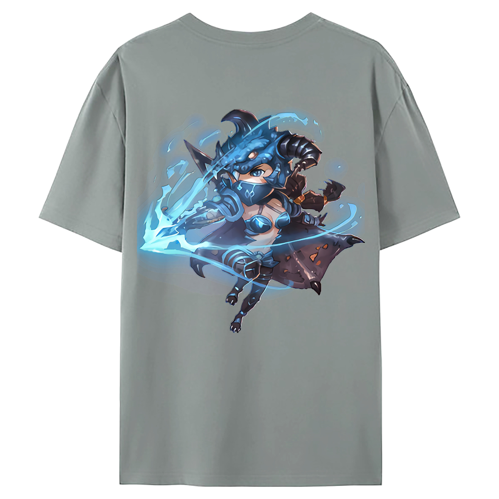 （画像用） リーグ・オブ・レジェンド League of Legends LOL 綿100％ メンズ半袖Tシャツ（バックプリント） 通気性